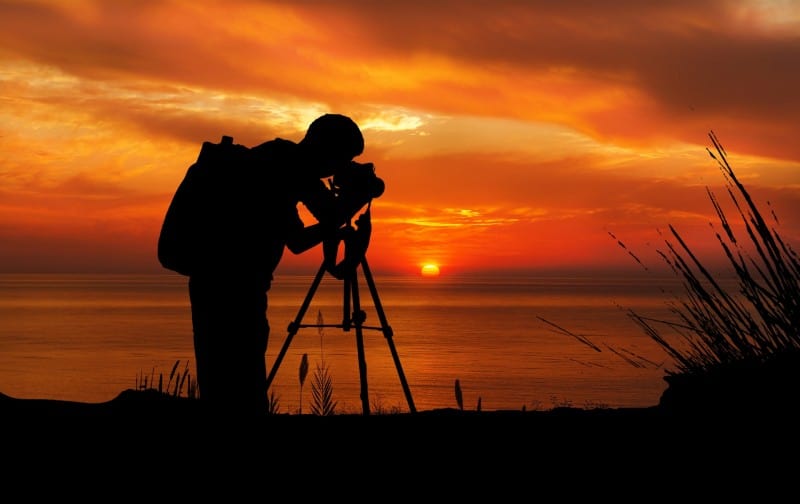 sunrise and sunset photography